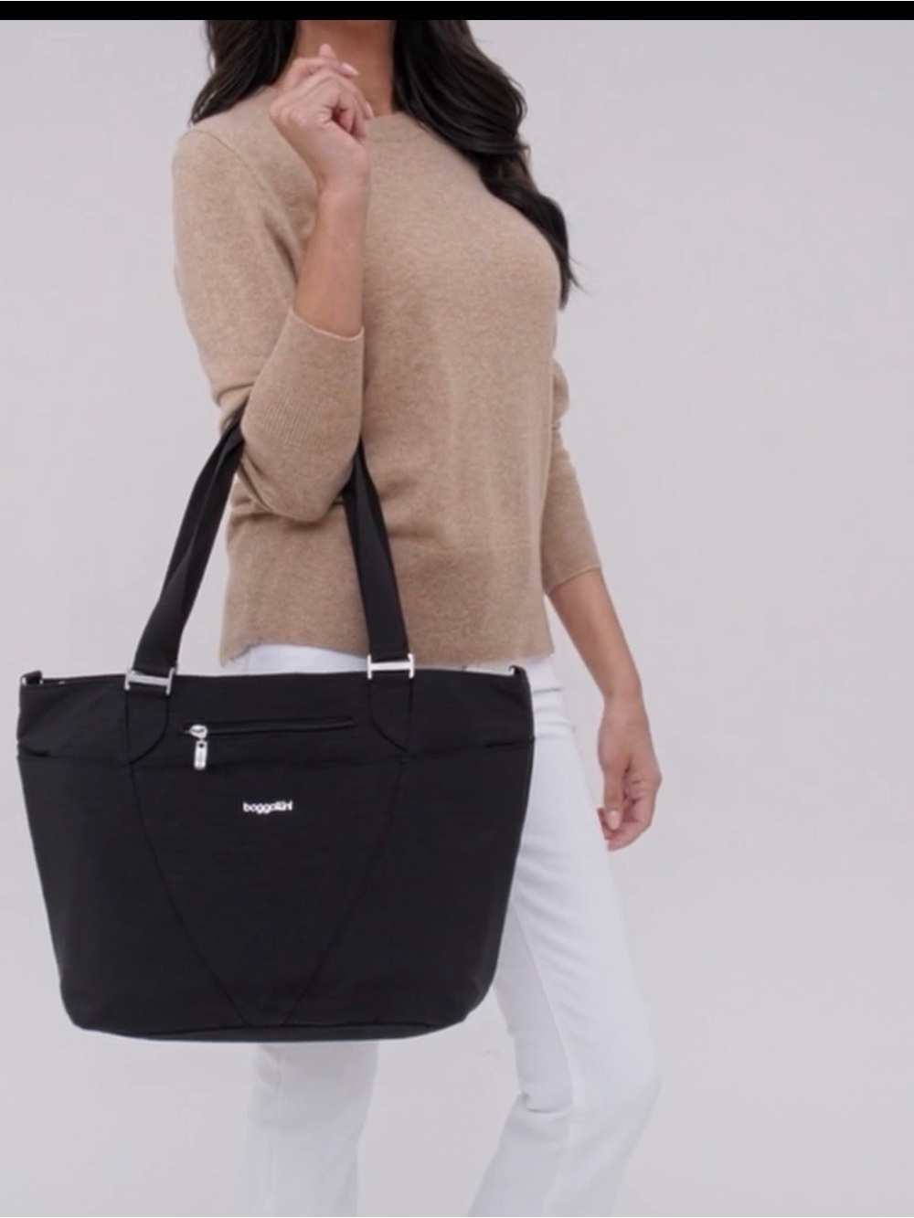 Baggalinni Black carry-on tote bag like new